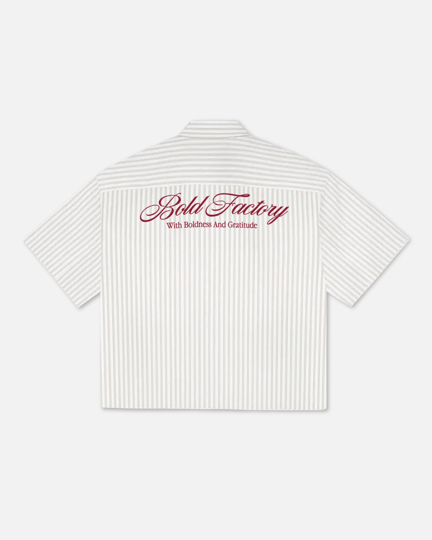 SS25 STRIPED SHIRT WHITE