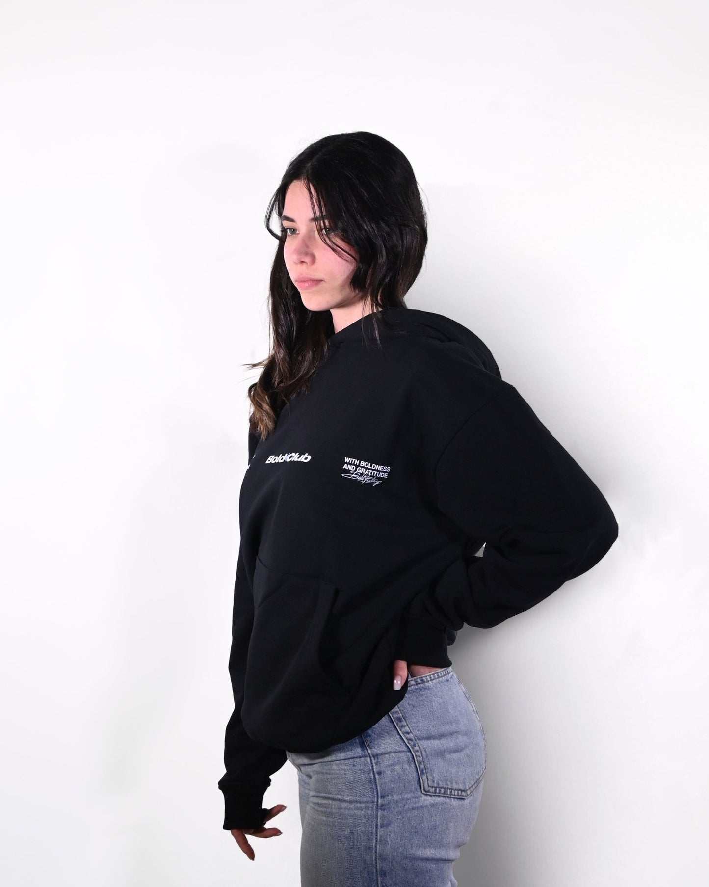 BOLD CLUB HOODIE BLACK