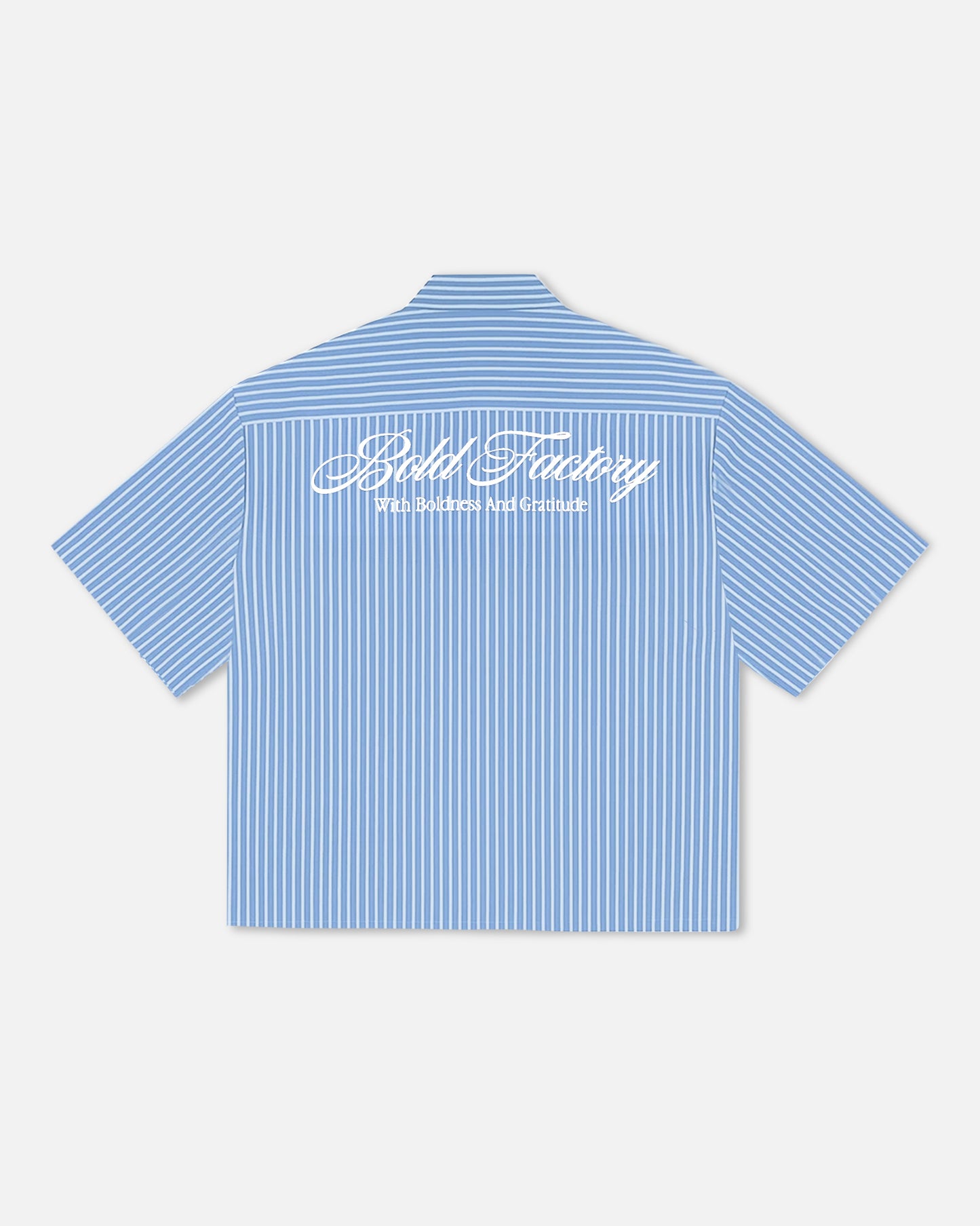 SS25 STRIPED SHIRT BLUE
