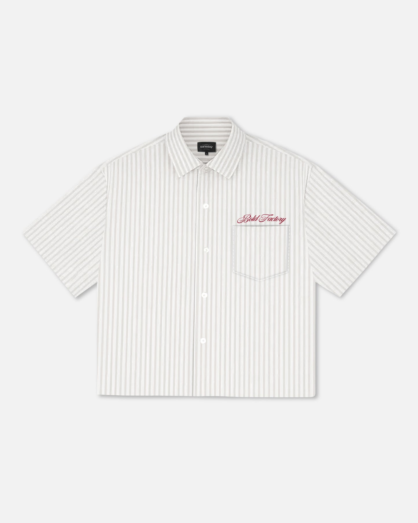 SS25 STRIPED SHIRT WHITE