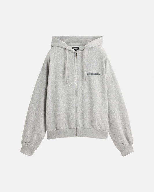 ESSENTIAL ZIPPER GREY MELANGE